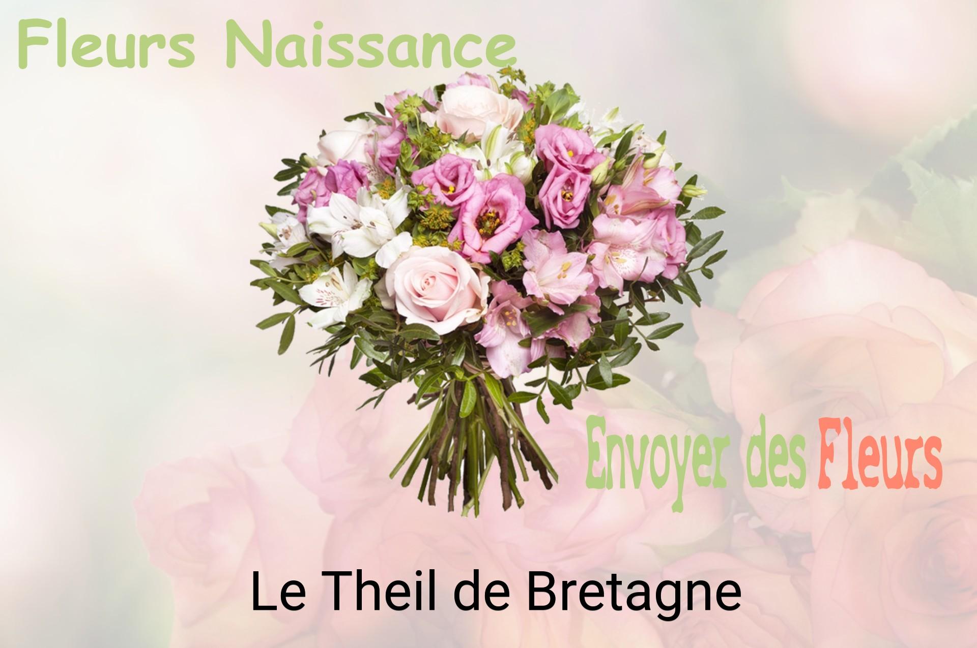 Bouquet de fleurs de naissance livré à Le Theil-de-Bretagne